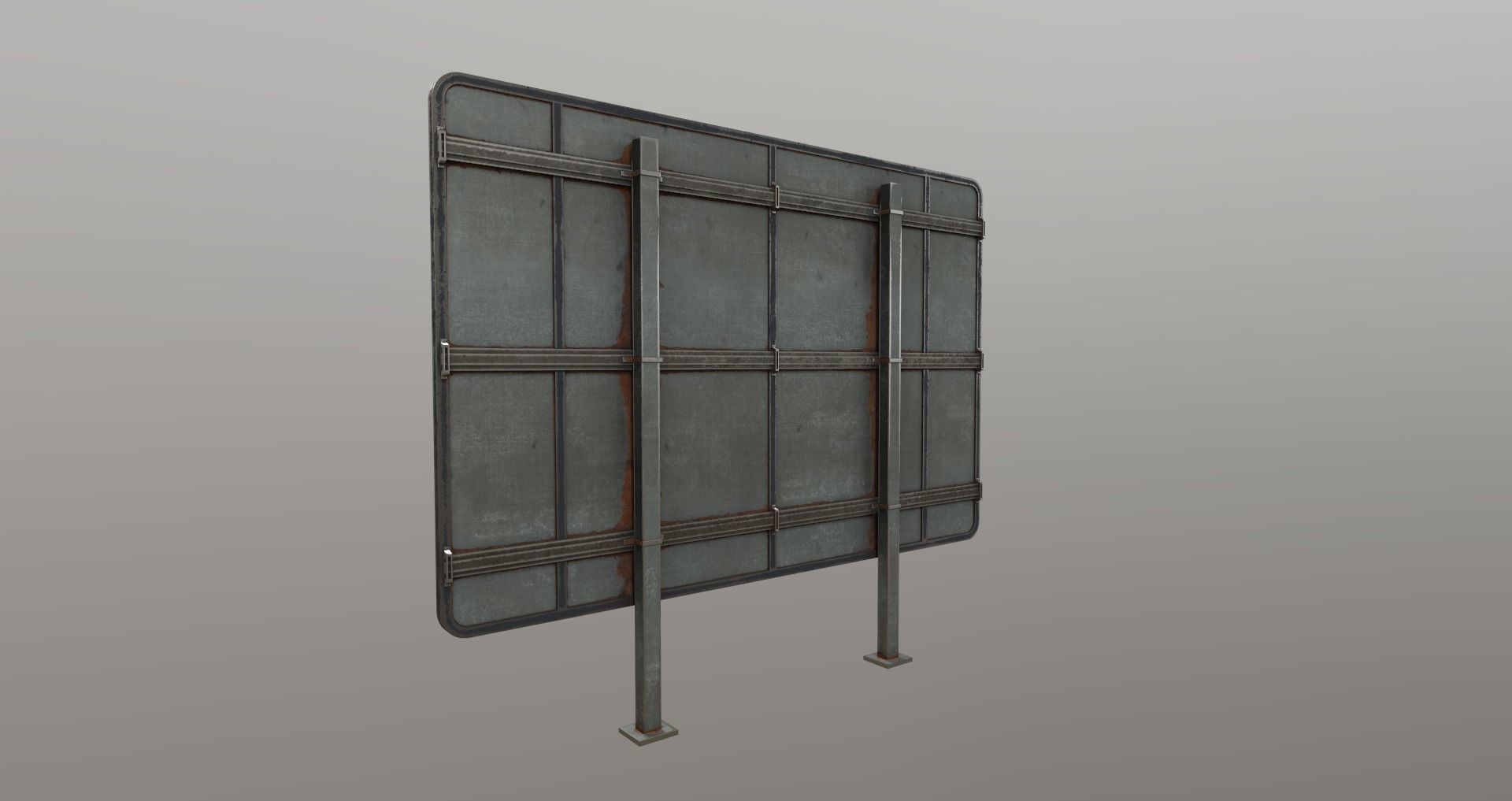 Low-Poly Train Bridge Pack Low-poly 3D model_10