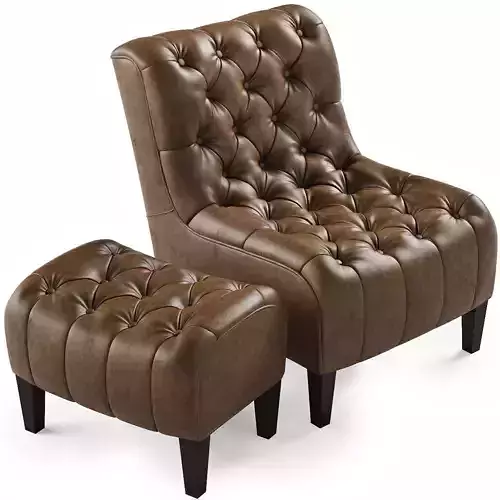 Winslet Chair Ottoman Set