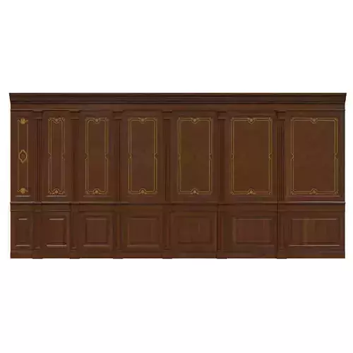  Wood panels with veneer 03 Low-poly 3D model