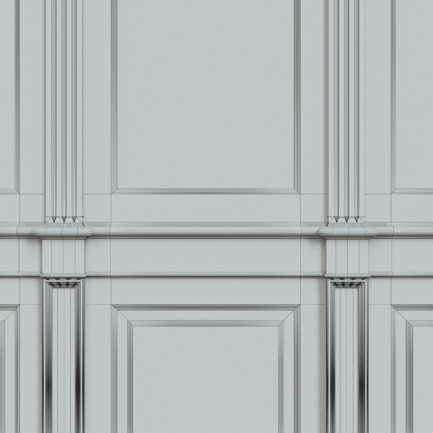 Wood panels with veneer 03 Low-poly 3D model_7