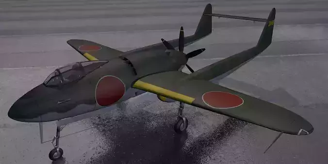 Mitsubishi J4M1 Senden - aka Luke 3D model