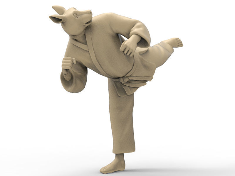 Rabbit Back Kick 3D print model_5