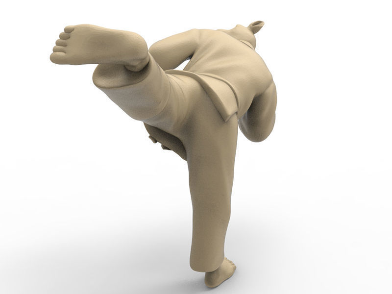 Rabbit Back Kick 3D print model_2
