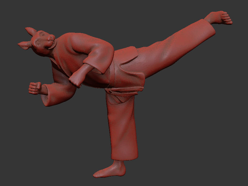 Rabbit Back Kick 3D print model_7
