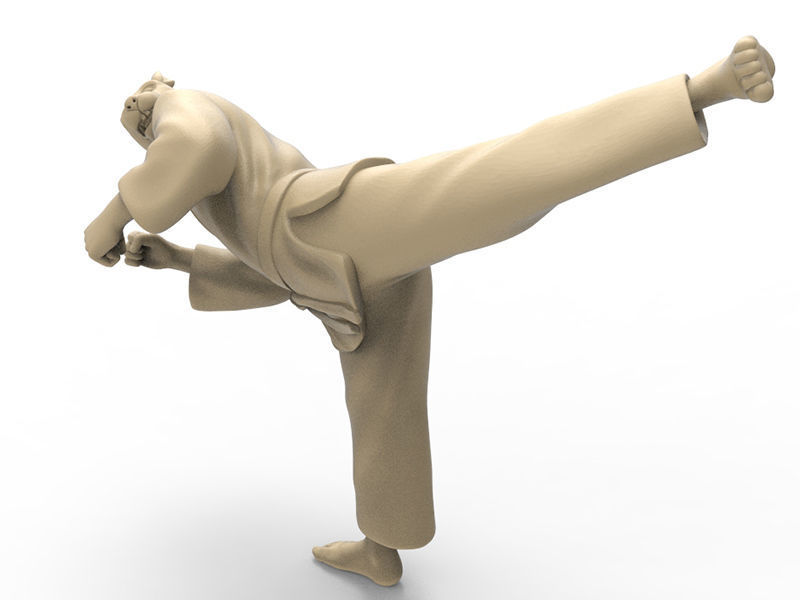 Rabbit Back Kick 3D print model_1