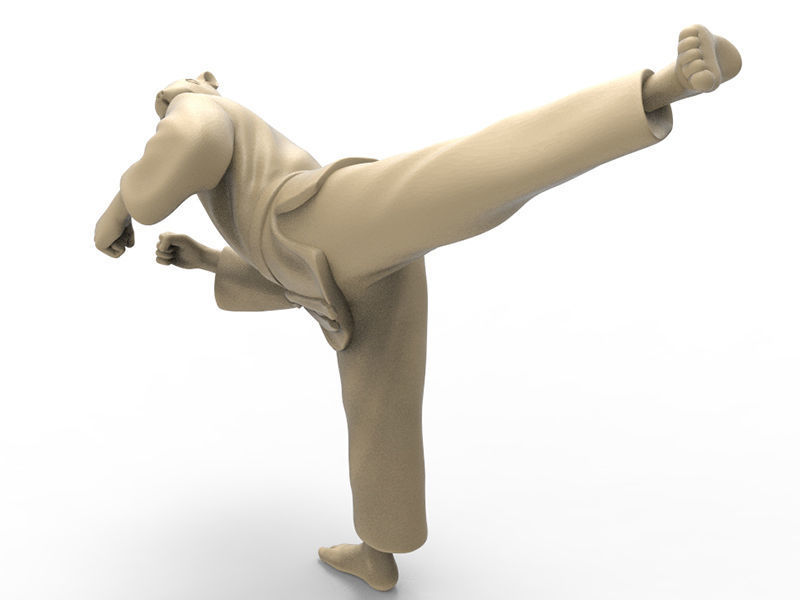 Rat Back Kick 3D print model_1