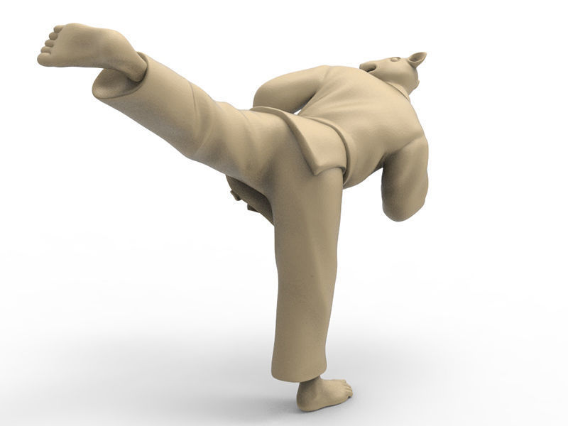 Rat Back Kick 3D print model_2