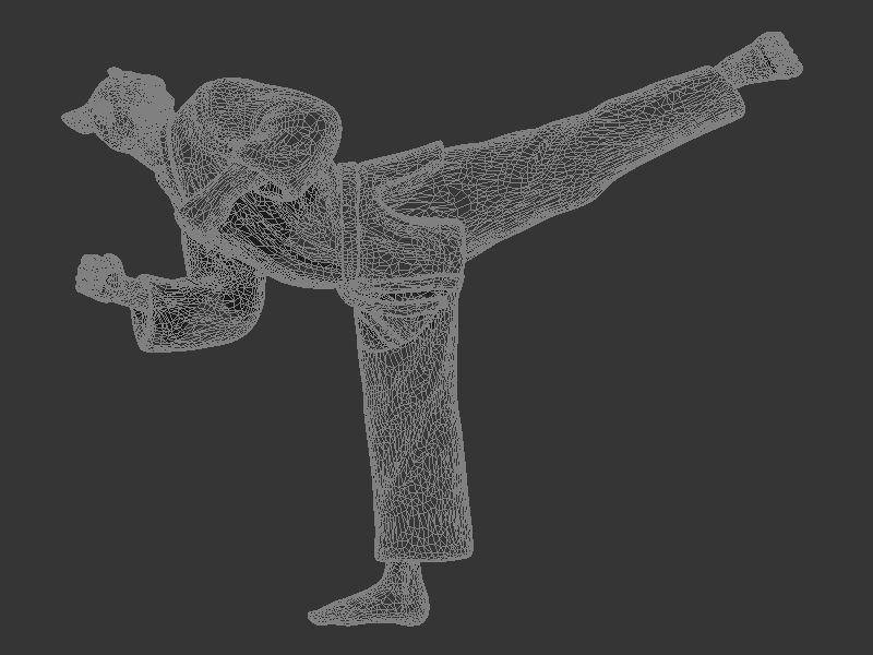 Rat Back Kick 3D print model_8