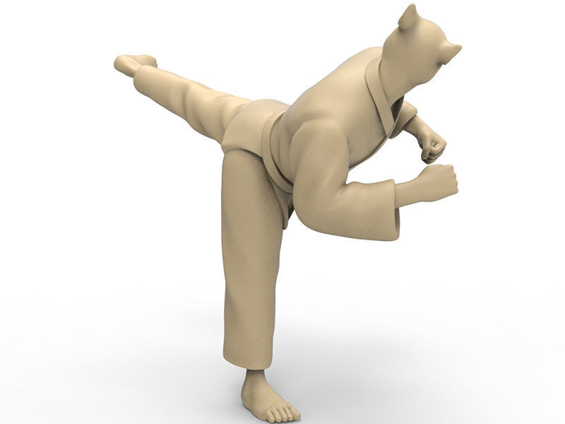Rat Back Kick 3D print model_4