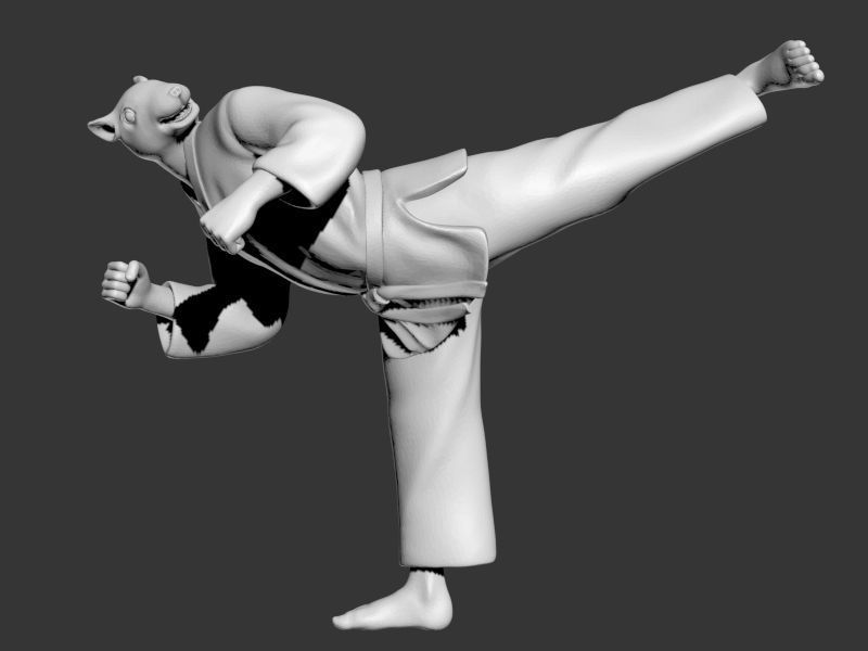Rat Back Kick 3D print model_6