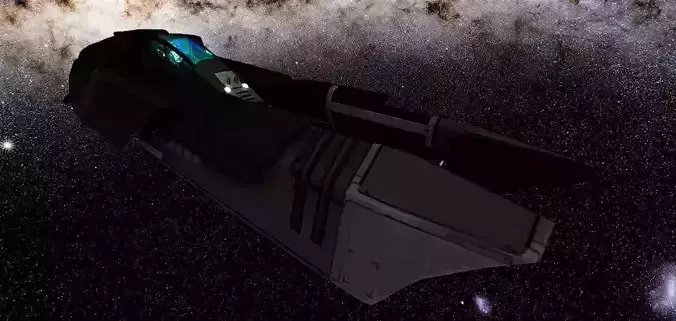 WIPE OUT - QIREX F SPACE FIGHTER Low-poly 3D model
