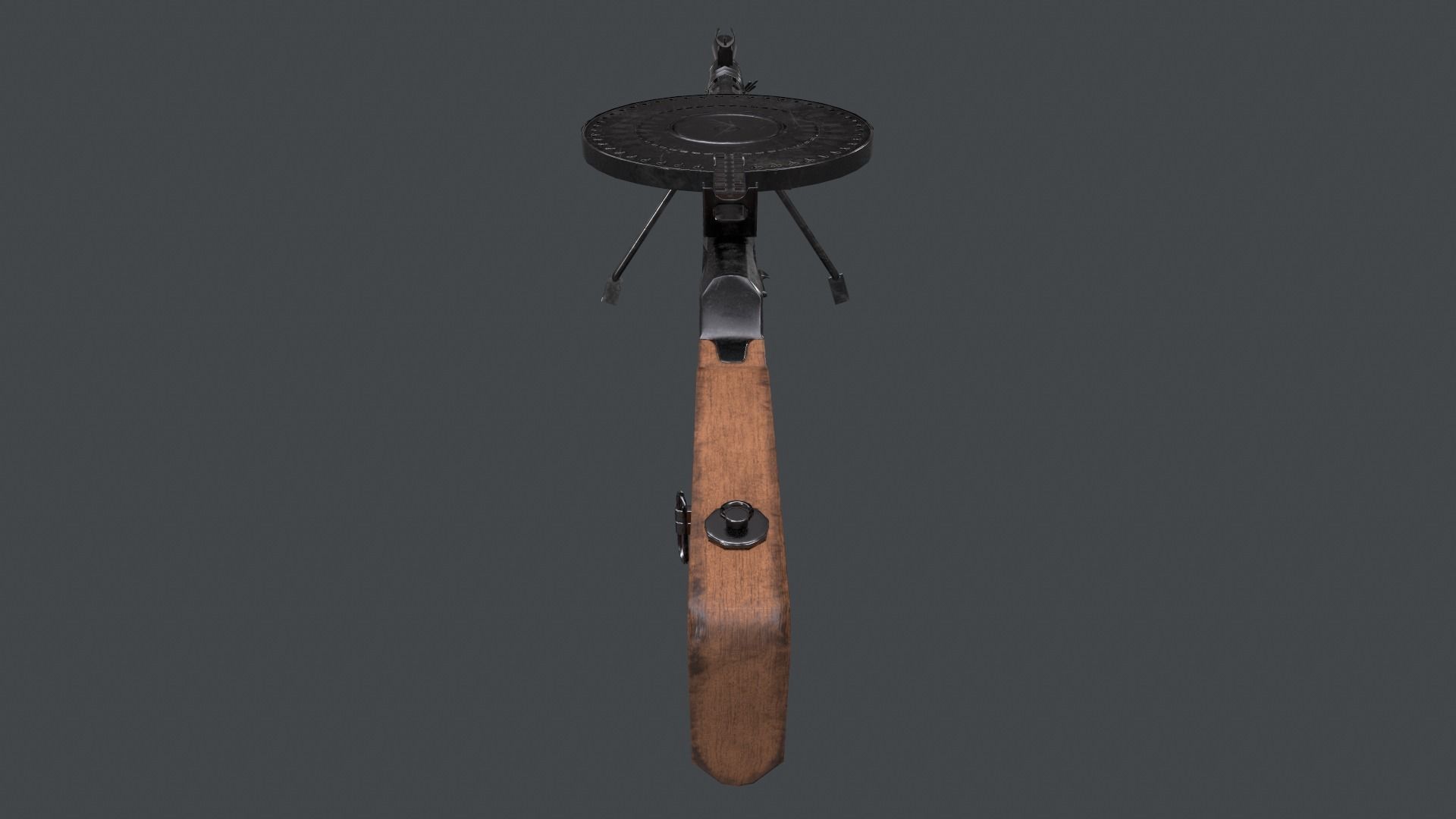 DP-28 machine gun Low-poly 3D model_6