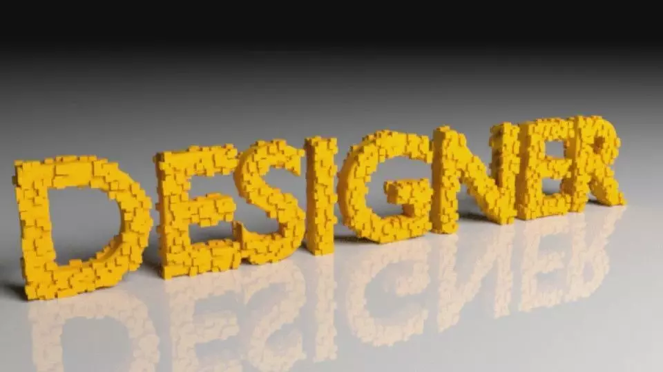 3D text-animation decay into small disappearing particles 3D model