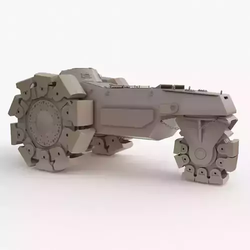 Alkett VsKfz 617 Minenrumer Clay Vray  3D model