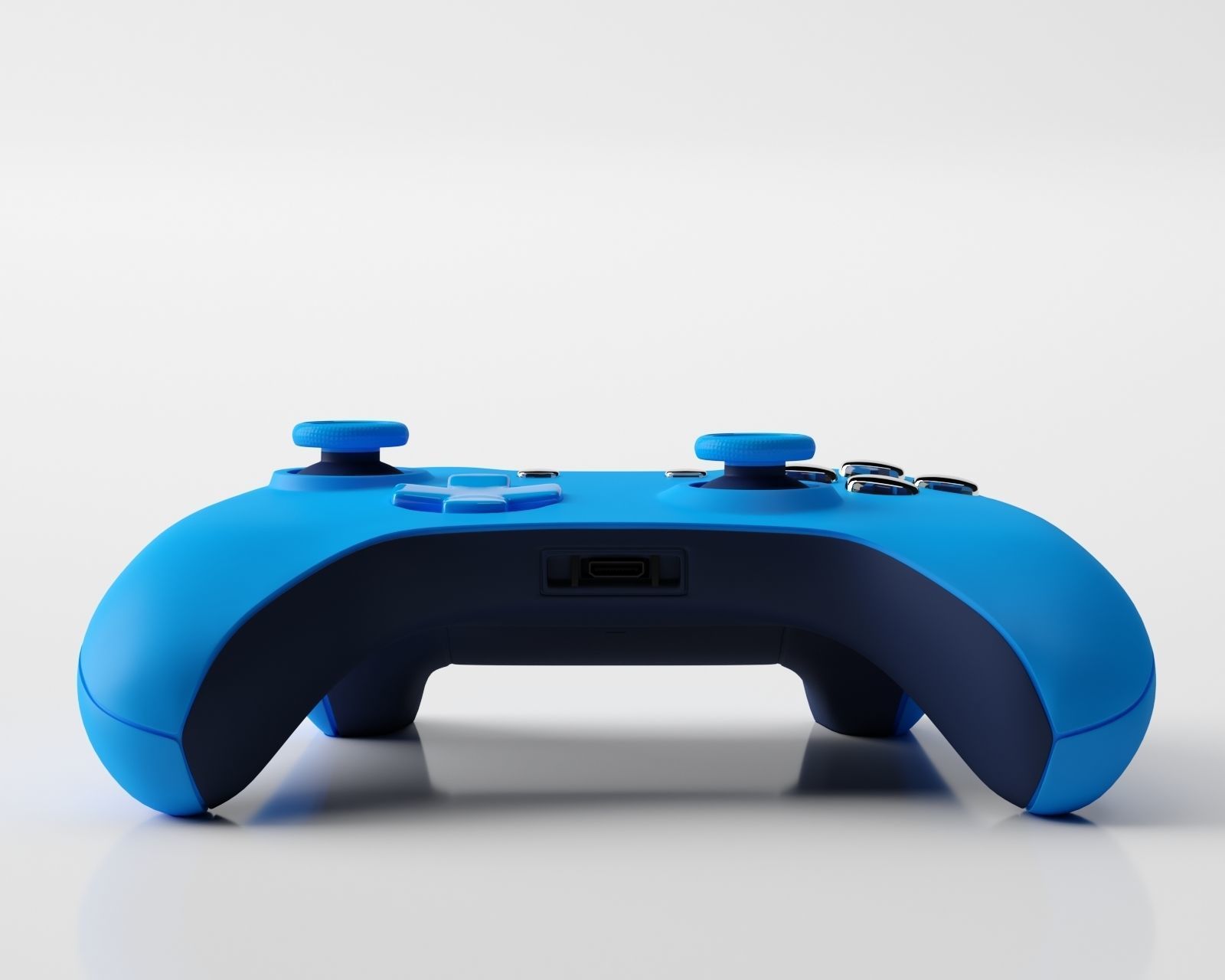 Xbox One Blue Edition Controller 3D model_2