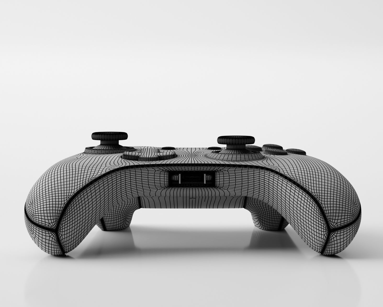 Xbox One Blue Edition Controller 3D model_5