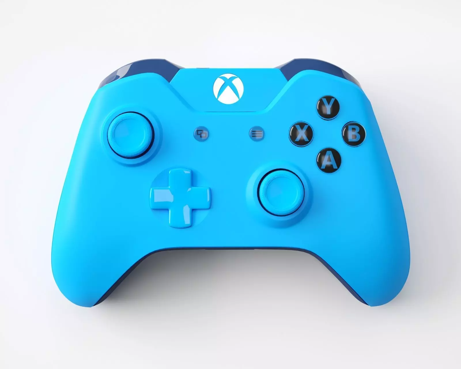 Xbox One Blue Edition Controller 3D model_0