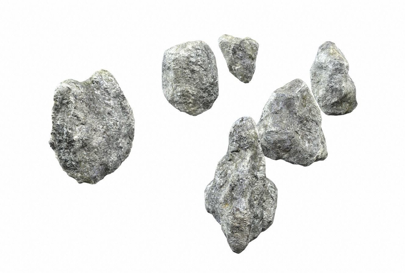 Rocks PBR five Low-poly 3D model_5