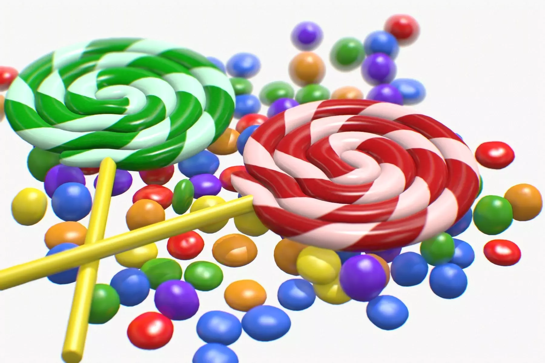 Candy Lollipop 3D model_0