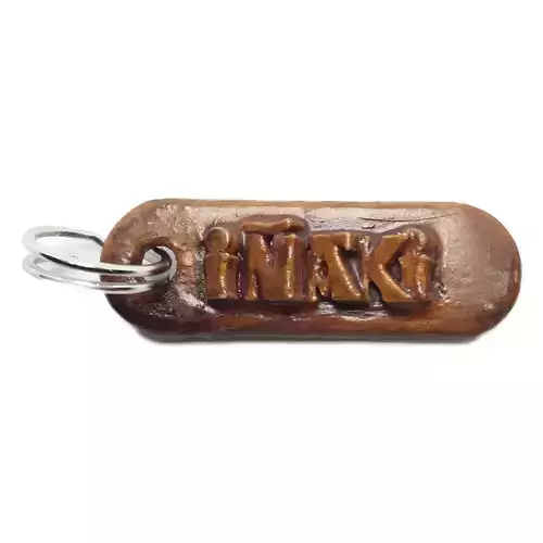 INAKI Personalized keychain embossed letters