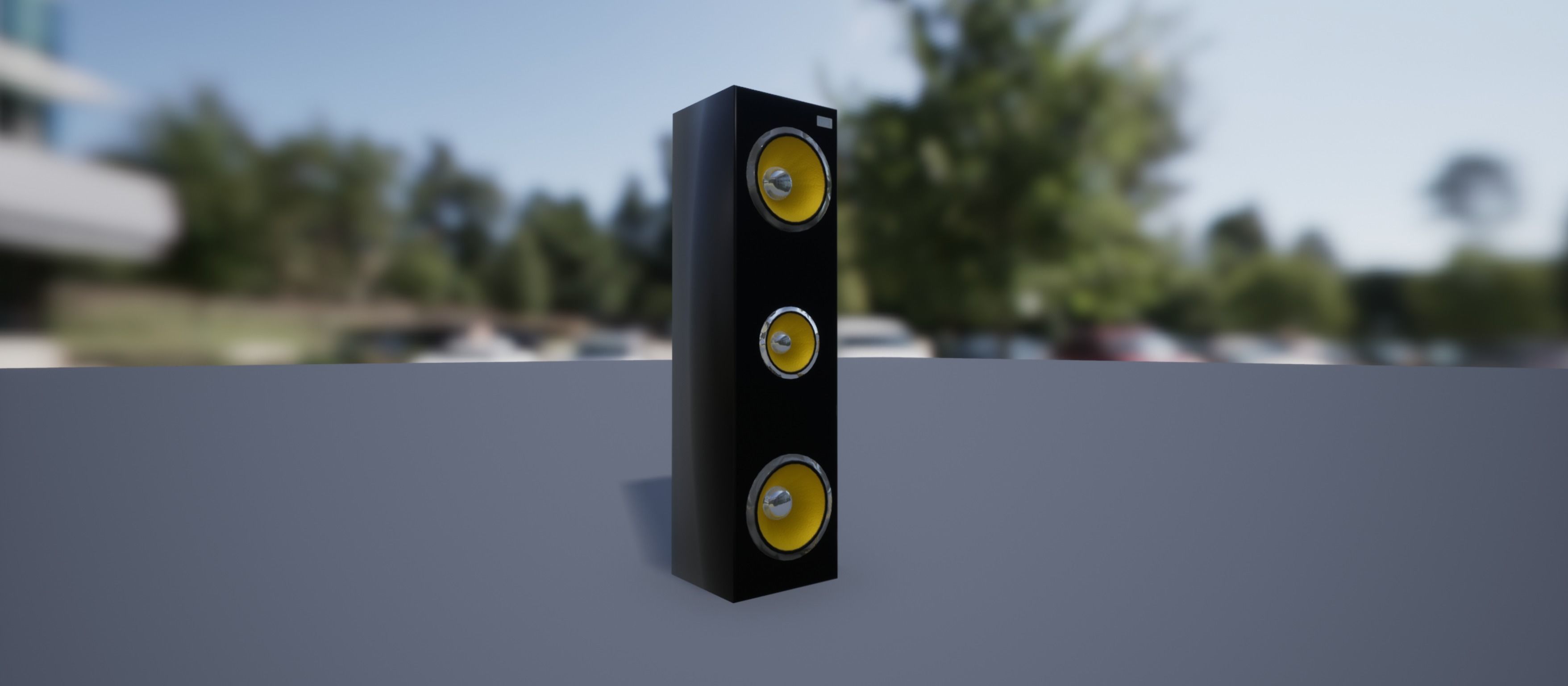 Speaker  Low-poly 3D model_1