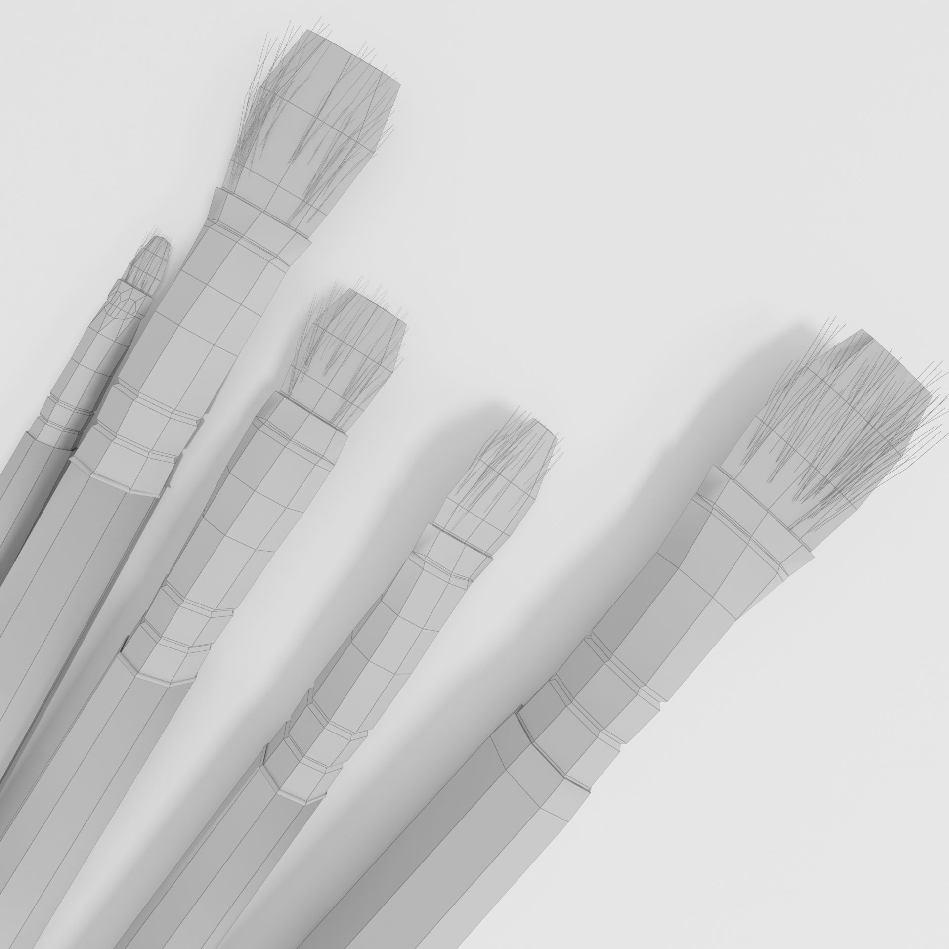 5 Brush Painting 3D model_5