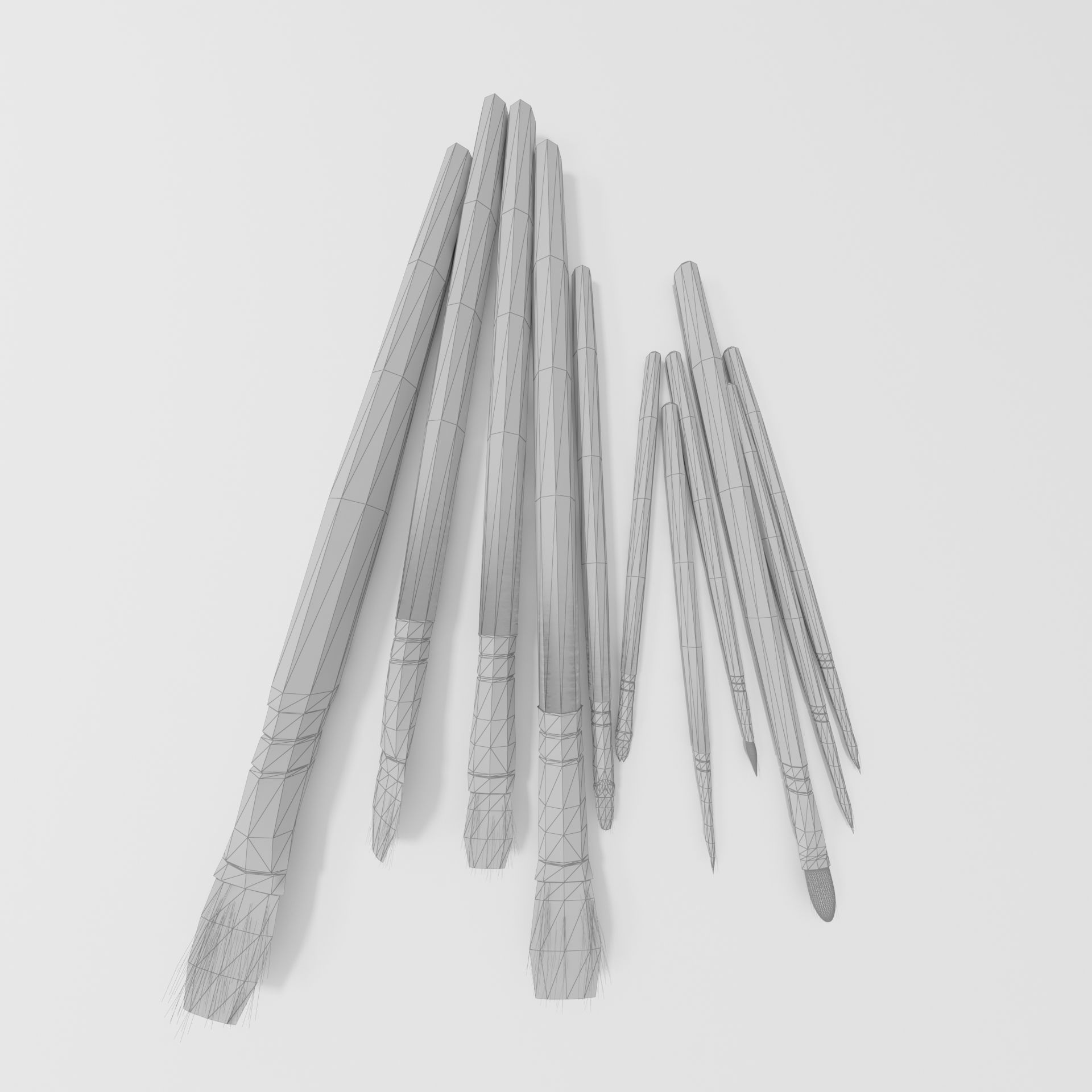 11 Brush Painting 3D model_6