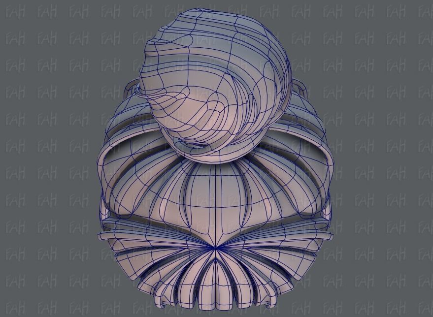 3D Hair style for girl V65 Low-poly 3D model_34