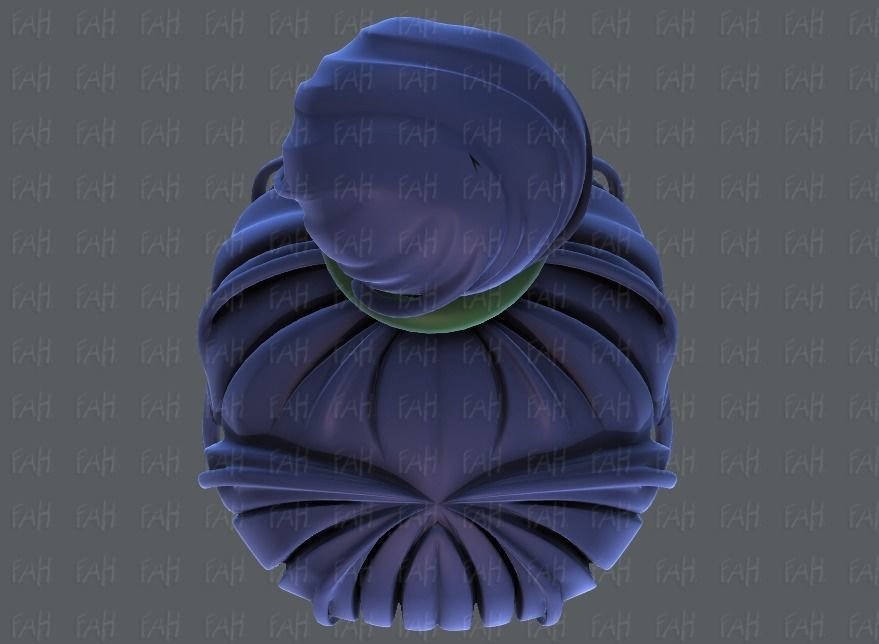 3D Hair style for girl V65 Low-poly 3D model_33