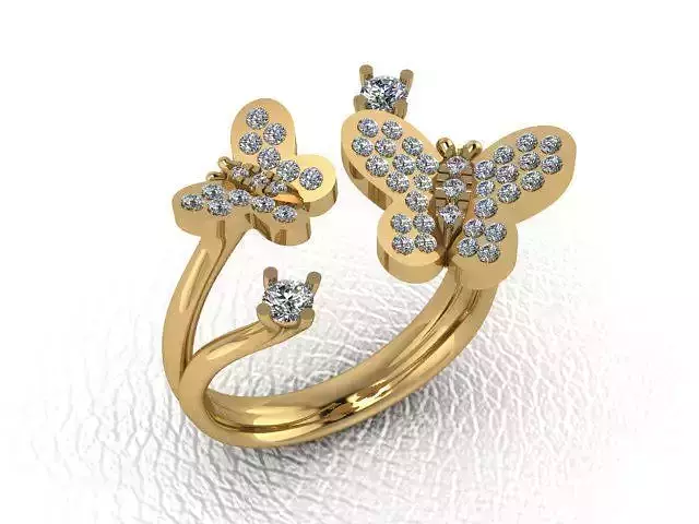 beautiful butterfly ring
