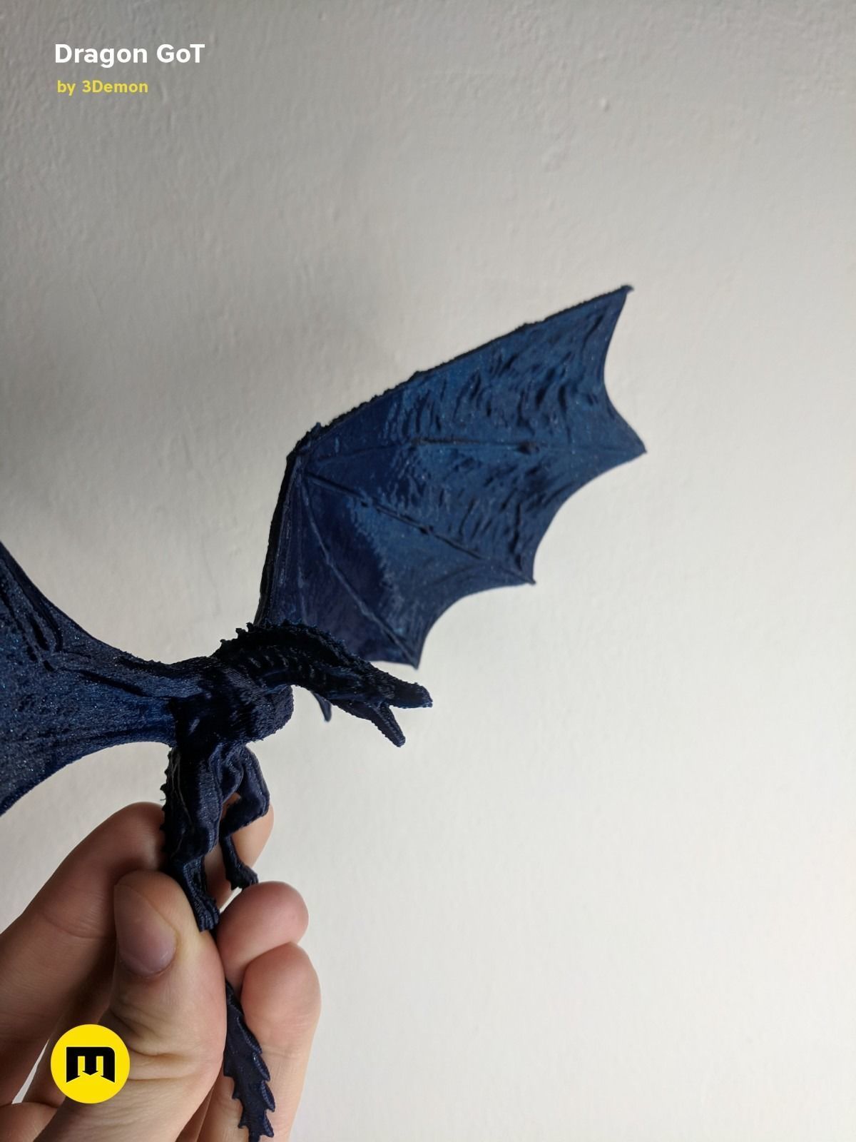 Dragon Lamp GoT with Flame 3D print model_61