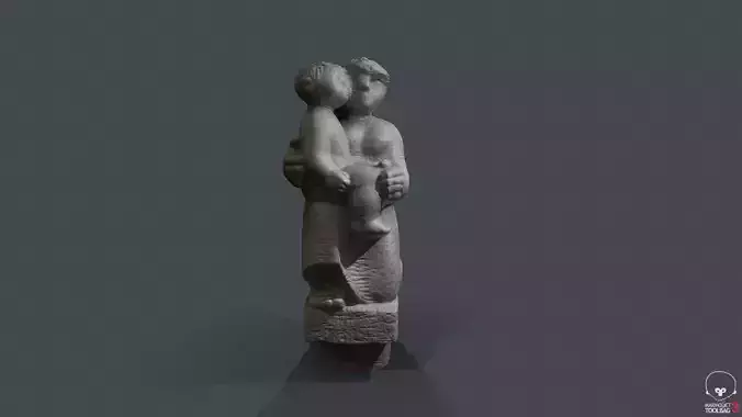 Statue photogrammetry 3D scan