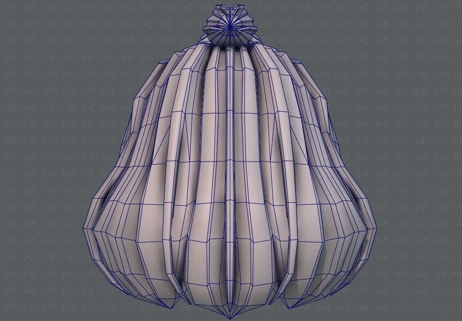 3D Hair style for girl V66 Low-poly 3D model_29