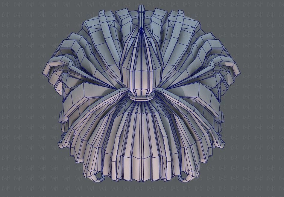 3D Hair style for girl V66 Low-poly 3D model_36