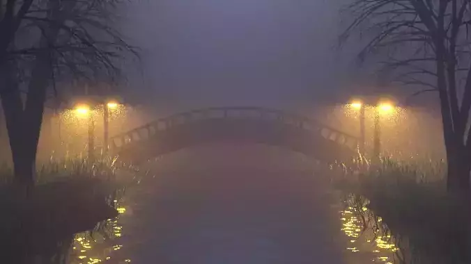 Foggy Nature 3D 3D model