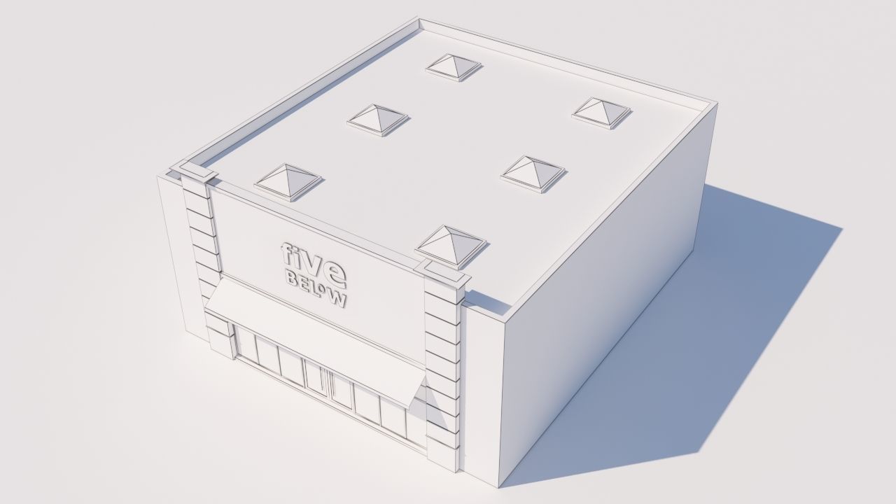 American Store Market 3D model_9