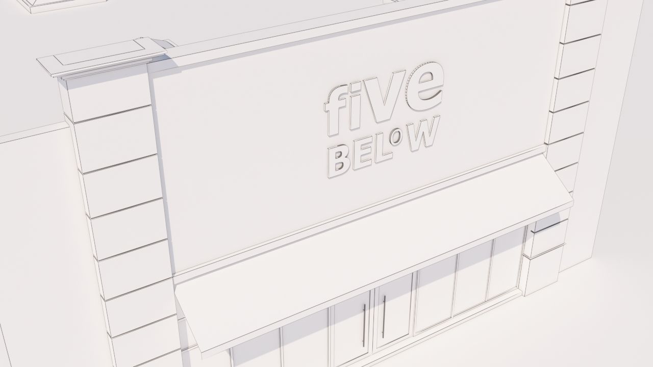 American Store Market 3D model_8