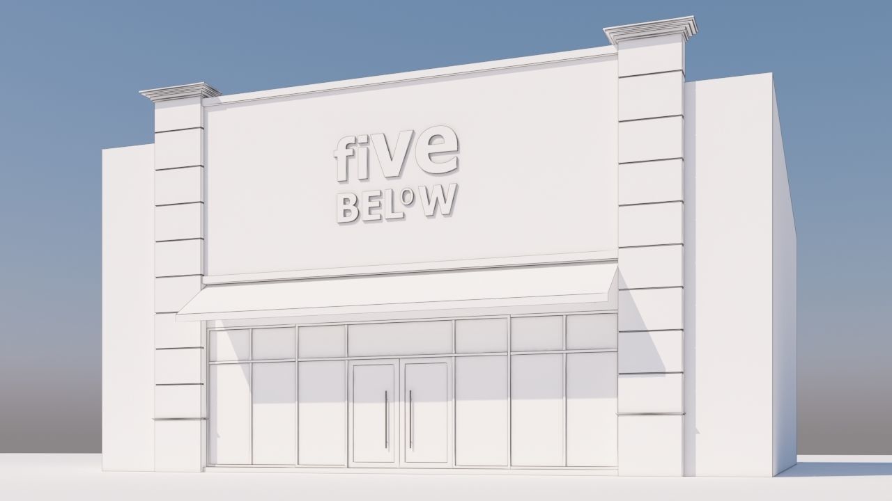 American Store Market 3D model_7