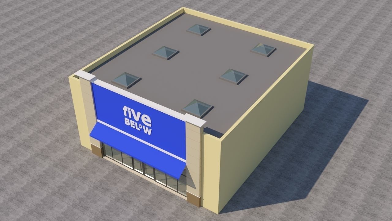 American Store Market 3D model_3