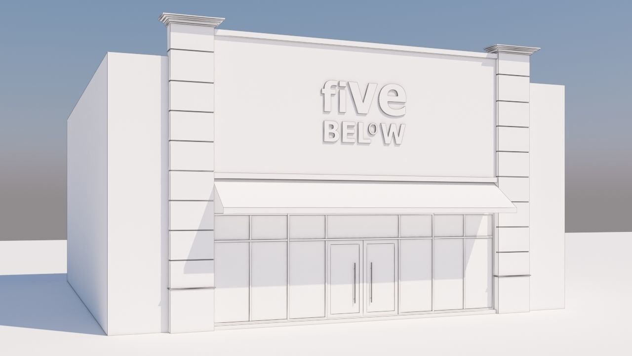 American Store Market 3D model_6