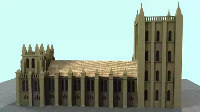 Cathidral cathedral in middle of sky