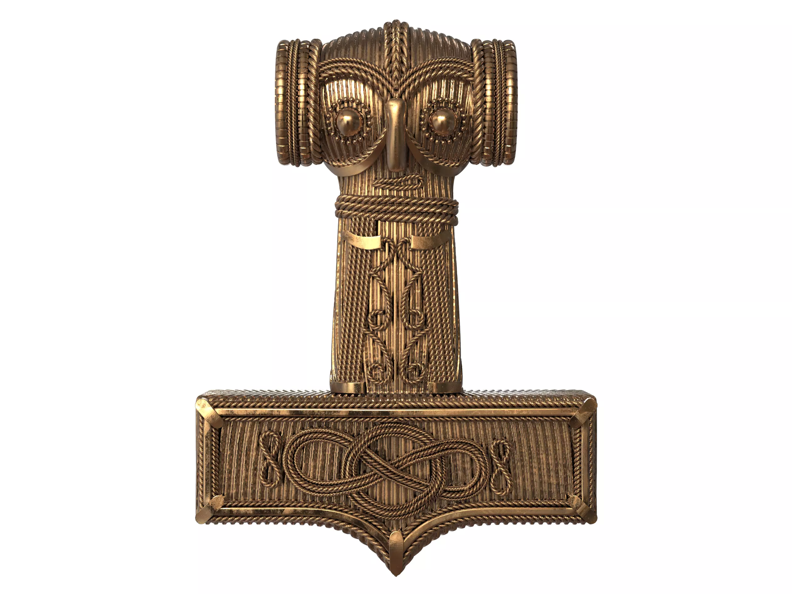 Mjolnir Thor Hammer 3D print model_0