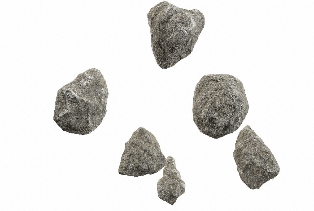 Rocks pack 2 PBR Low-poly 3D model_6