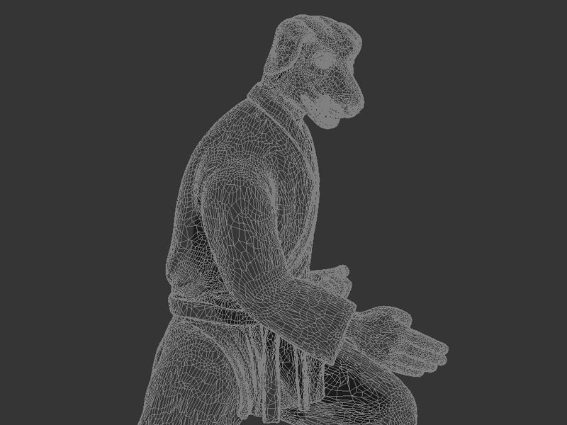 Dog Chop 3D print model_8