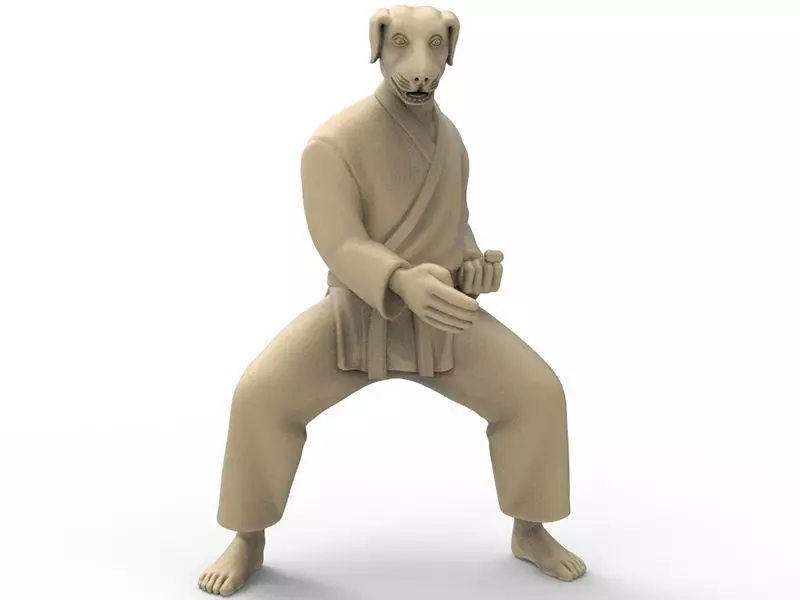 Dog Chop 3D print model_0