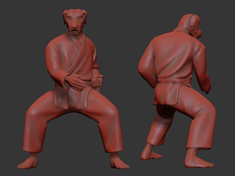 Dog Chop 3D print model_7