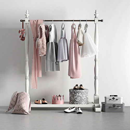 MINI WARDROBE RACK 3D model