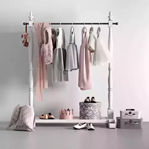 MINI WARDROBE RACK 3D model