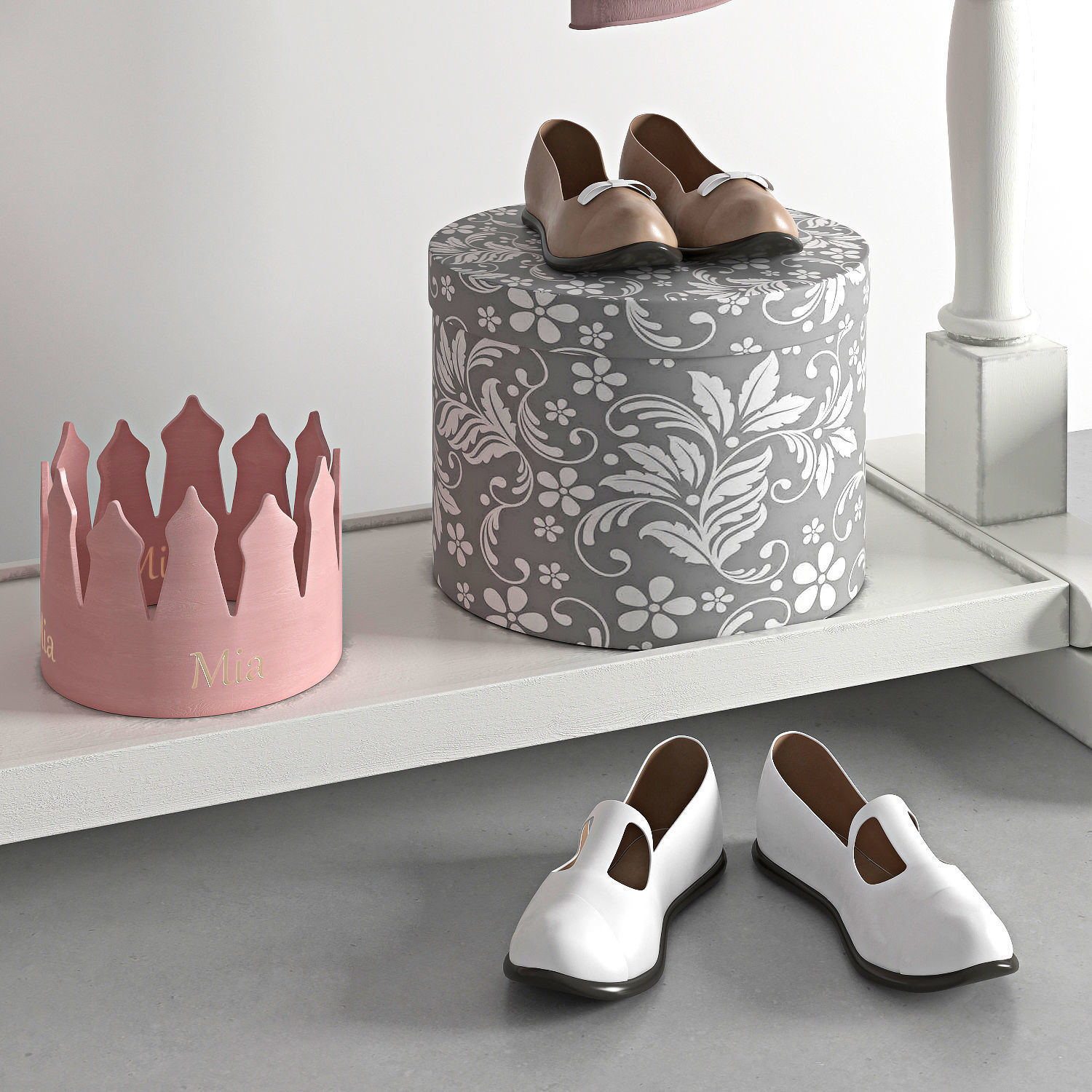 MINI WARDROBE RACK 3D model_3