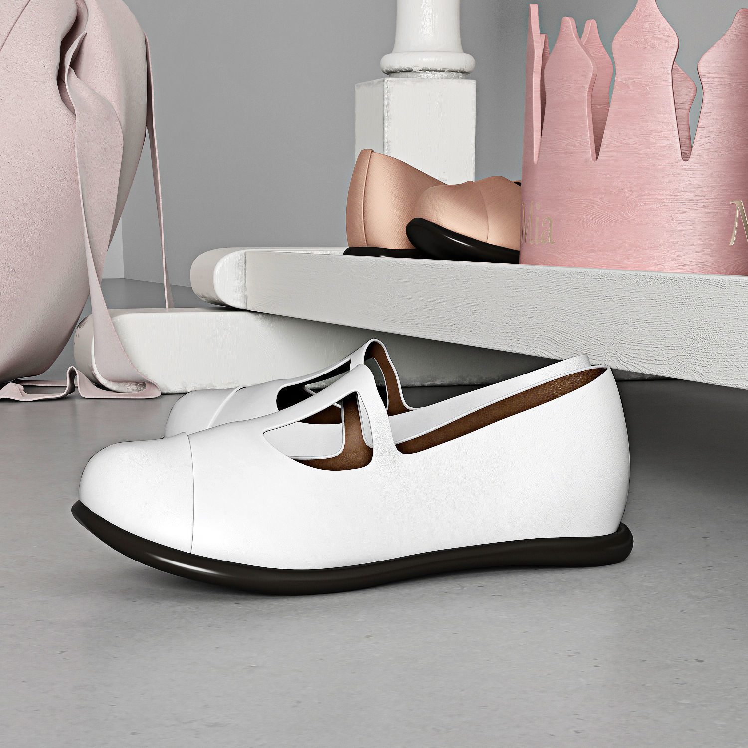 MINI WARDROBE RACK 3D model_4